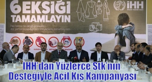 İHH’dan Yüzlerce Stk’nın Desteğiyle Acil Kış Kampanyası