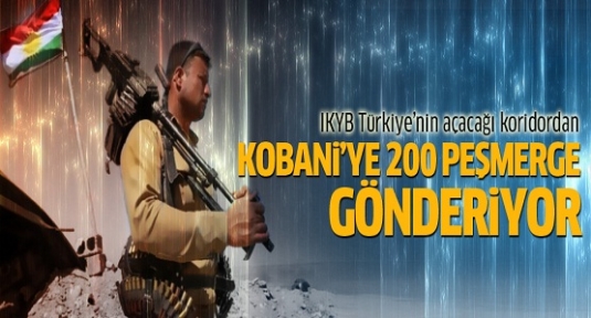 IKYB'den Kobani'ye ağır silahlı 200 peşmerge geçecek