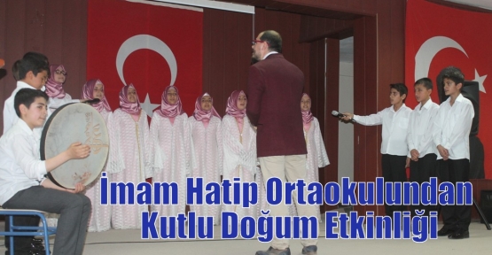 İmam Hatip Ortaokulundan Kutlu Doğum Etkinliği