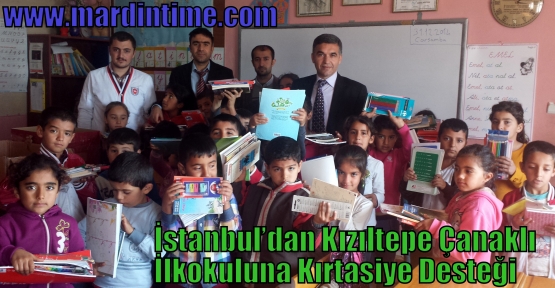 İstanbul’dan Kızıltepe Çanaklı İlkokuluna Kırtasiye Desteği