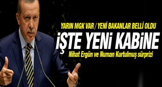 İşte yeni bakanlar ve yeni kabine