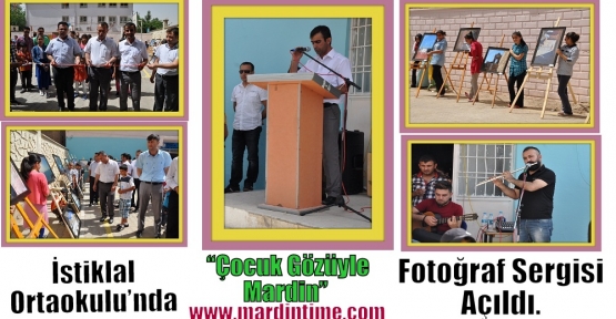 İstiklal Ortaokulu’nda “Çocuk Gözüyle Mardin” Fotoğraf Sergisi Açıldı.