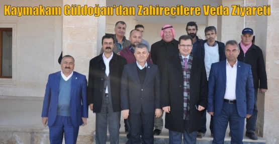 Kaymakam Güldoğan’dan Zahirecilere Veda Ziyareti