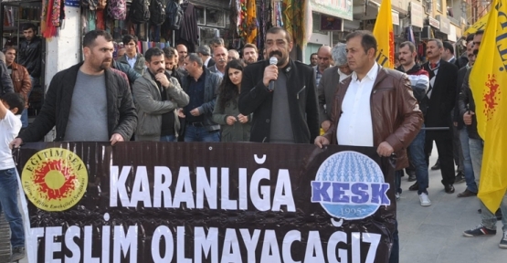 KESK baskı ve soruşturmalar için basın açıklaması düzenledi