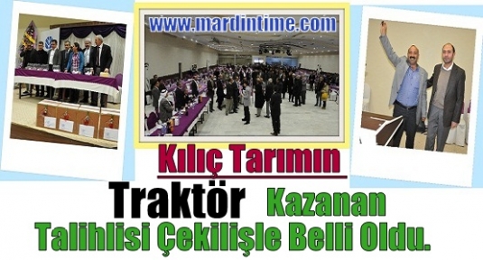 Kılıç Tarımın Traktör Kazanan Talihlisi Çekilişle Belli Oldu.