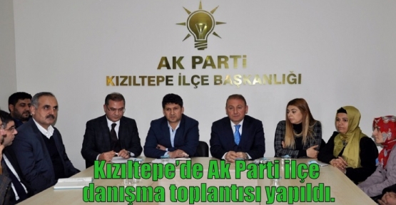 Kızıltepe Ak Parti danışma toplantısı yapıldı