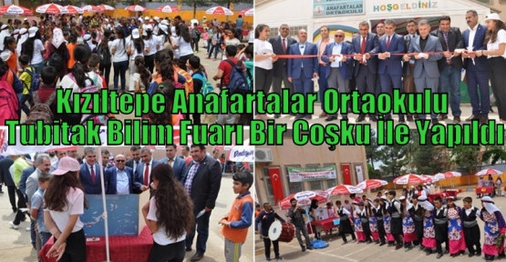 Kızıltepe Anafartalar Ortaokulu Tubitak Bilim Fuarı Bir Coşku İle Yapıldı