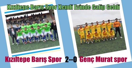 Kızıltepe Barış Spor, Zolu Maçta 3 Puanı Kaptı   