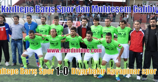 Kızıltepe Barış Spor’dan Muhteşem Galibiyet- Kızıltepe Barış Spor 1-0 Diyarbakır Kayapinar spor