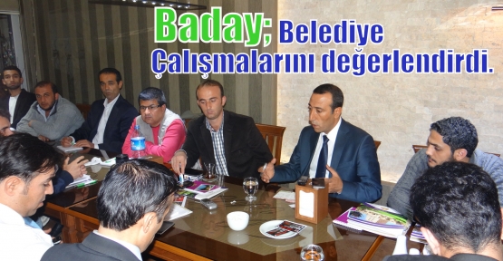 Kızıltepe Belediye Başkan Vekili Haşim Baday Belediye Çalışmalarını değerlendirdi.