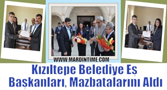 Kızıltepe Belediye Eş Başkanları, mazbatalarını aldı