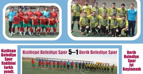 Kızıltepe Belediye Spor 5-1 Derik Belediye Spor