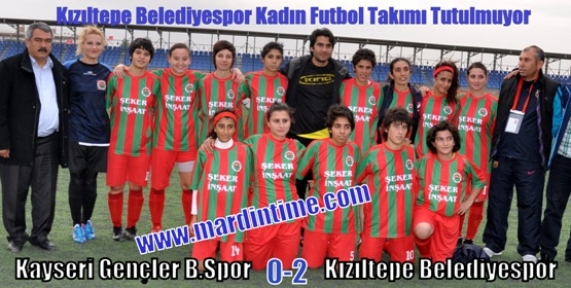 Kızıltepe Belediye spor Kadın futbol takımı Tutulmuyor