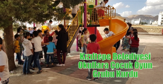Kızıltepe Belediyesi Okullara Çocuk Oyun Grubu Kurdu 