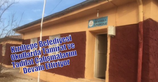          Kızıltepe Belediyesi Okullarda Tamirat ve Tadilat Çalışmalarını Devam Ettiriyor