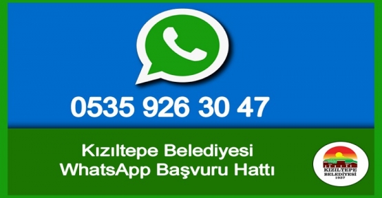  Kızıltepe Belediyesi Whatsapp Hattı Devrede