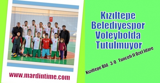 Kızıltepe Belediyespor, Voleybolda Tutulmuyor