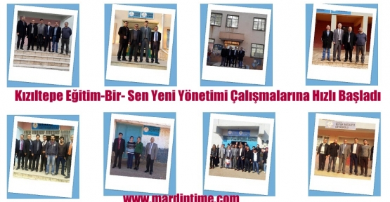 Kızıltepe Eğitim-Bir- Sen Yeni Yönetimi Çalışmalarına Hızlı Başladı