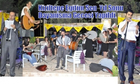 Kiziltepe Egitim Sen Temsilciligince  Yıl Sonu Dayanisma Gecesi Yapildi.