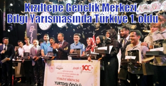 Kızıltepe Gençlik Merkezi, Bilgi Yarışmasında Türkiye 1. oldu