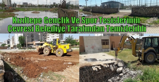 Kızıltepe Genclik Ve Spor Tesislerinin Çevresi Temizletildi.