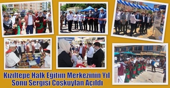 Kızıltepe Halk Eğitim Merkezinin Yıl Sonu Sergisi Coşkuylan Açıldı