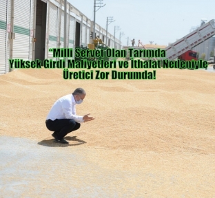 Kızıltepe Hububat Merkezi Başkanı Öter “Milli Servet Olan Tarımda  Yüksek Girdi Maliyetleri ve İthalat Nedeniyle Üretici Zor Durumda!