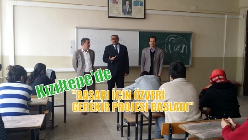 Kızıltepe İpekyolu Anadolu Lisesinden “Başarı İçin Özveri Gerekir Projesi“