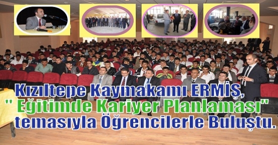 Kızıltepe Kaymakamı ERMİŞ, “ Eğitimde Kariyer Planlaması“ temasıyla Öğrencilerle Buluştu. 