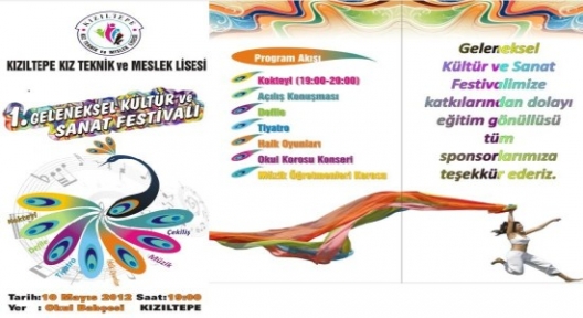  KIZILTEPE KIZ MESLEK VE TEKNİK LİSESİ FESTİVAL DÜZENLİYOR  