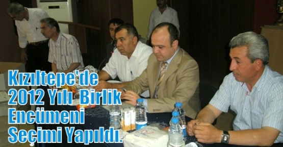 Kızıltepe  Köylere  Hizmet Götürme Birliğinin 2012 Yılı  Birlik Encümeni  Seçimi Yapıldı.