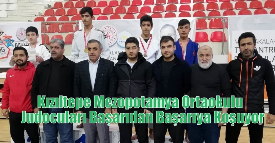 Kızıltepe Mezopotamya Ortaokulu  Judocuları Başarıdan Başarıya Koşuyor