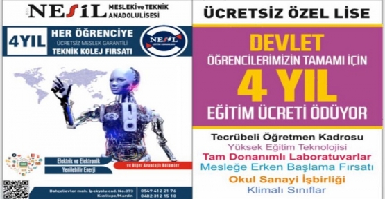 Kızıltepe Özel Nesil Mesleki ve Teknik Anadolu Lisesi