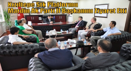 Kızıltepe Stk Platformu Mardin Ak Parti İl Başkanını Ziyaret Etti