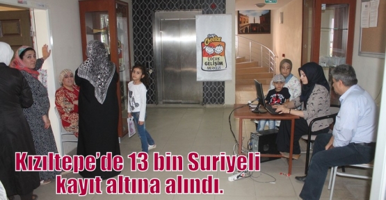 Kızıltepe’de 13 bin Suriyeli kayıt altına alındı.