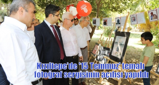 Kızıltepe’de '15 Temmuz' temalı fotoğraf sergisinin açılışı yapıldı