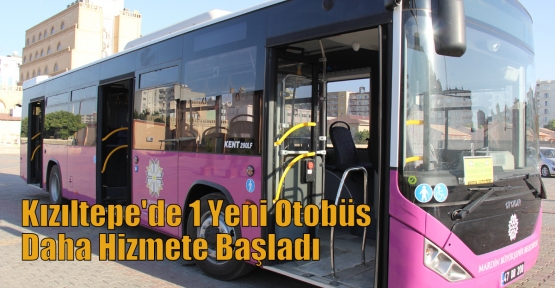 Kızıltepe'de 1 Yeni Otobüs Daha Hizmete Başladı