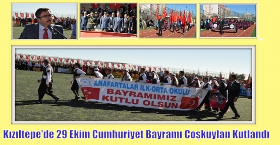 Kızıltepe'de 29 Ekim Cumhuriyet Bayramı Coşkuylan Kutlandı