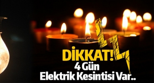 Kızıltepe’de 4 gün elektrik kesintisi uyarısı