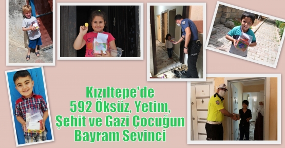Kızıltepe'de 592 Öksüz, Yetim, Şehit ve Gazi Çocuğun Bayram Sevinci 