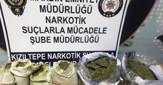 Kızıltepe’de 7.2 Kg Uyuşturucu ele geçirildi