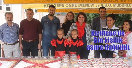 Kızıltepe’de Bin kişilik aşure dağıtıldı.