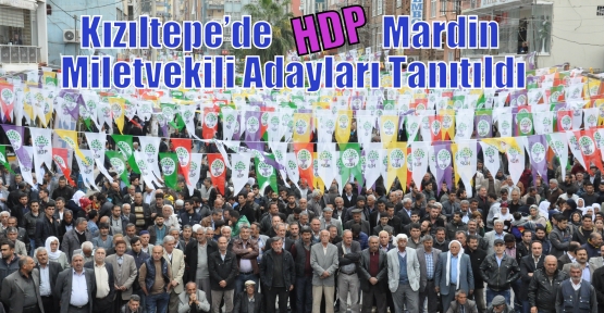 Kızıltepe’de HDP Mardin Miletvekili Adayları Tanıtıldı