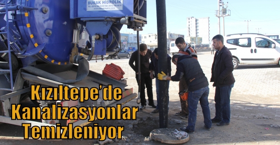                                     Kızıltepe’de Kanalizasyonlar Temizleniyor