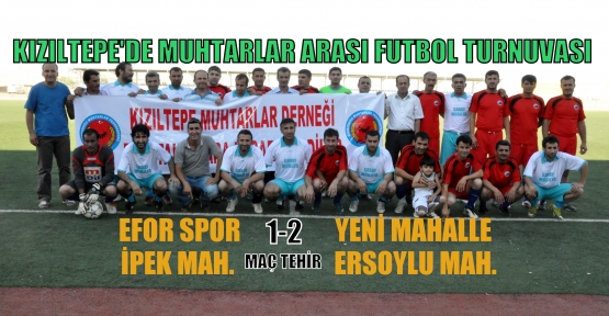 Kızıltepe’de Muhtarlar Arası Futbol Turnuvası Başladı