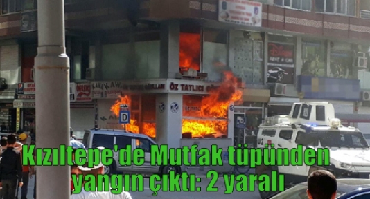 Kızıltepe'de Mutfak tüpünden yangın çıktı: 2 yaralı