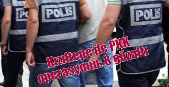 Kızıltepe’de PKK operasyonu: 8 gözaltı