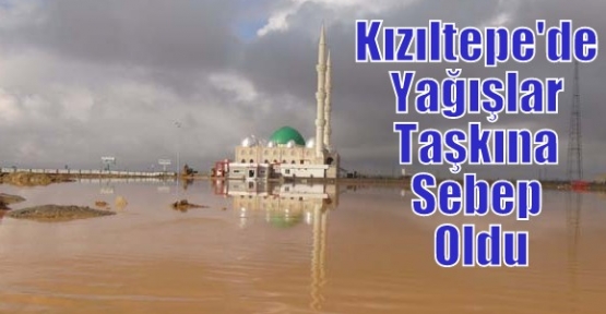 Kızıltepe'de Yağışlar Taşkına Sebep Oldu