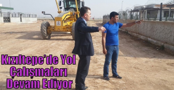          Kızıltepe’de  Yol Çalışmaları Devam Ediyor