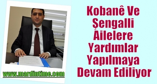 Kobanê Ve Şengalli Ailelere Yardımlar Yapılmaya Devam Ediliyor